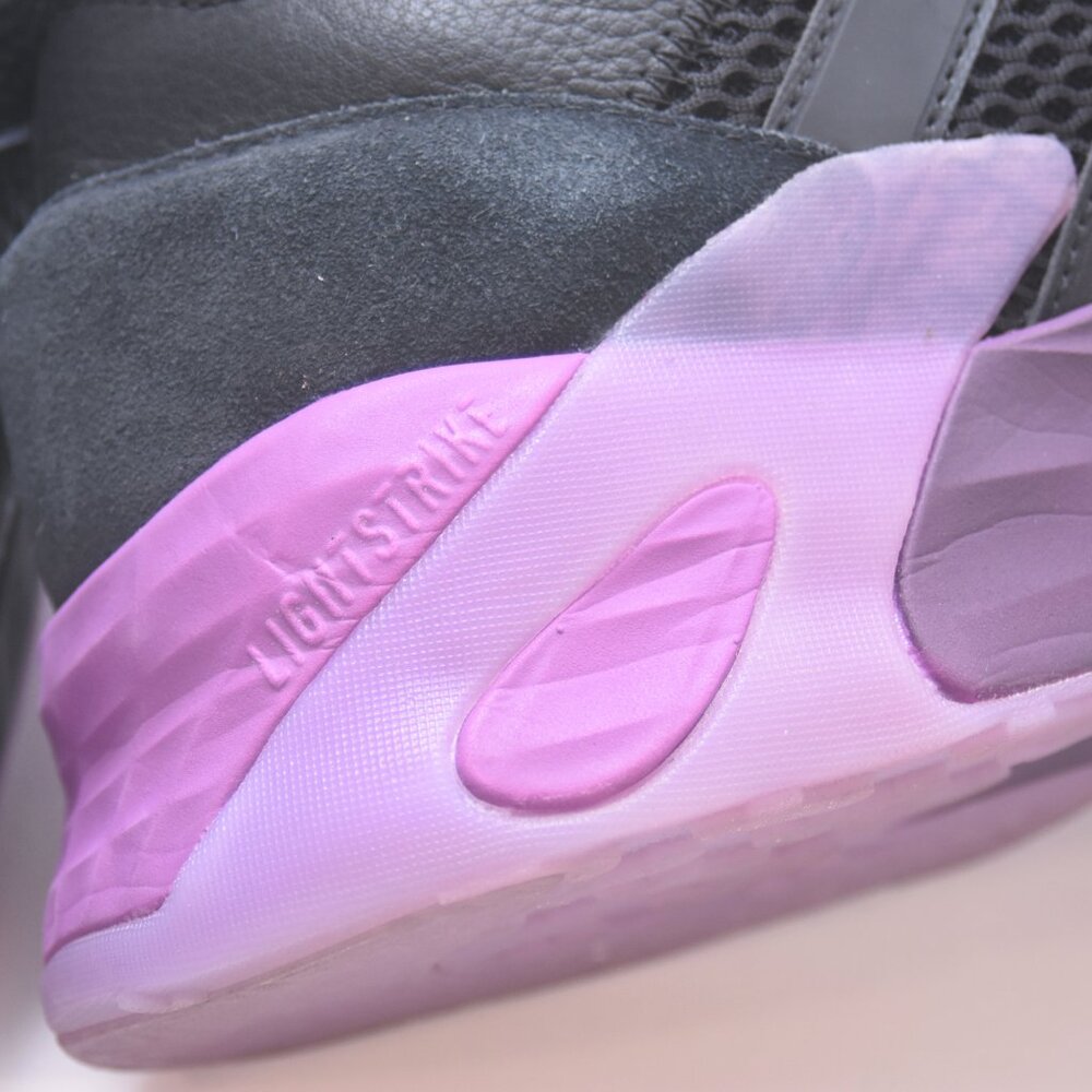 Rare Adidas Streetball 'Black Purple' Men's Sneakser EF6983 Shoes Size 17 EUC - Picture 12 of 16